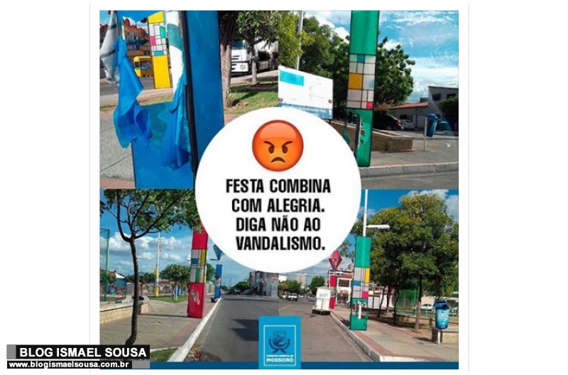 DecoraÃ§Ã£o do MossorÃ³ Cidade Junina Ã© alvo de vandalismo