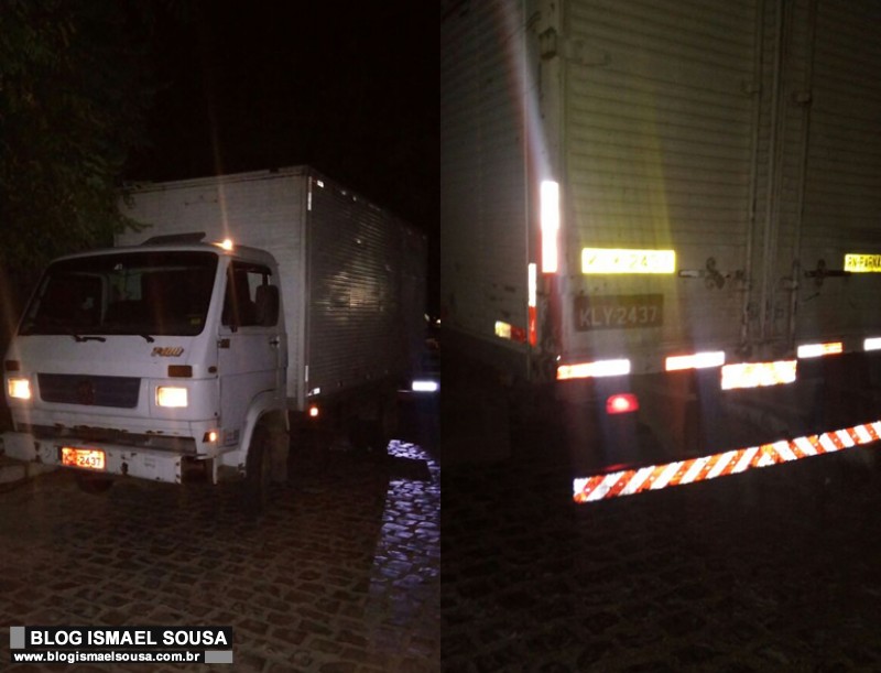 CaminhÃ£o com eletrÃ´nicos roubado no Bom Jardim Ã© encontrado na zona Leste de MossorÃ³