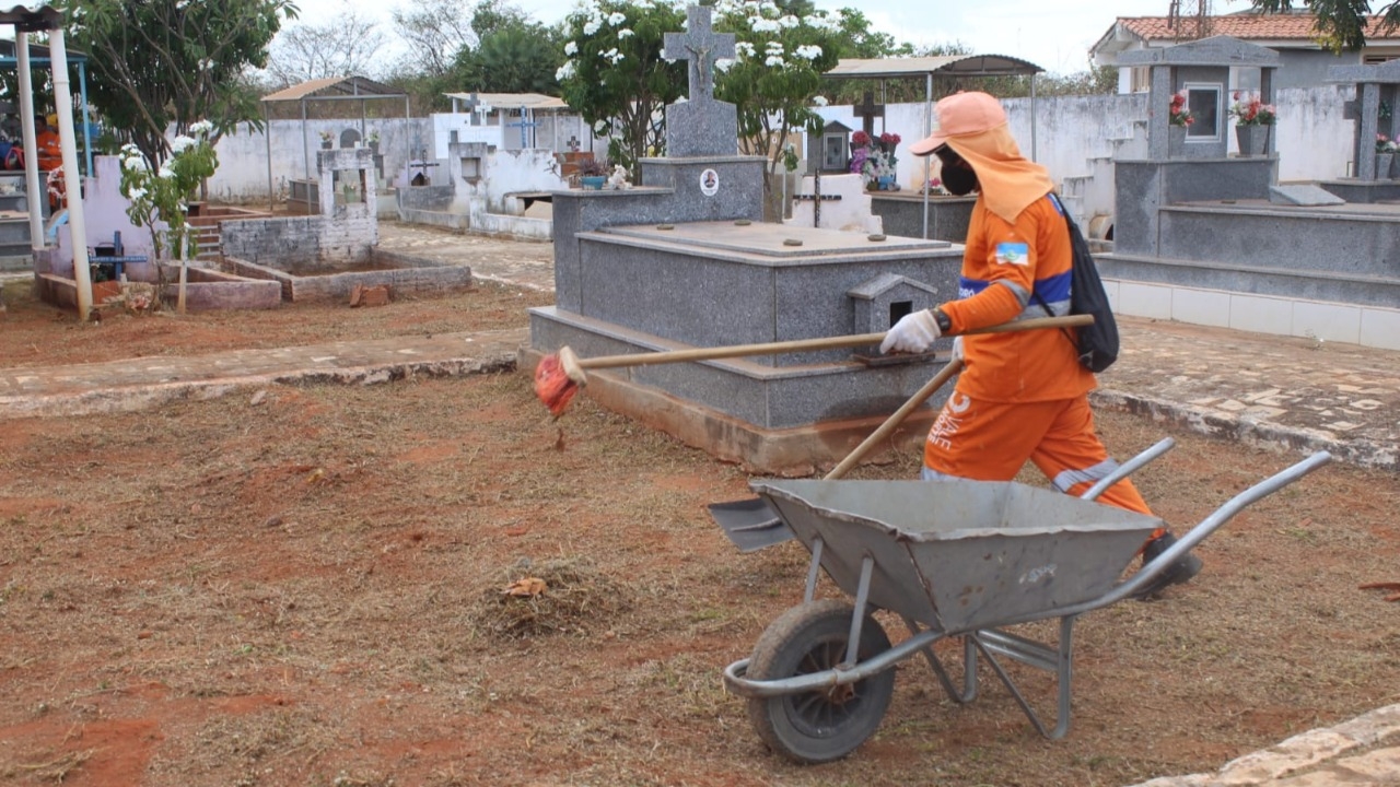 Finados: Cemitérios públicos da zona rural recebem mutirões de limpeza