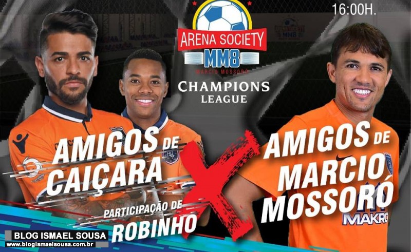 Robinho e MÃ¡rcio MossorÃ³ se enfrentam em amistoso internacional