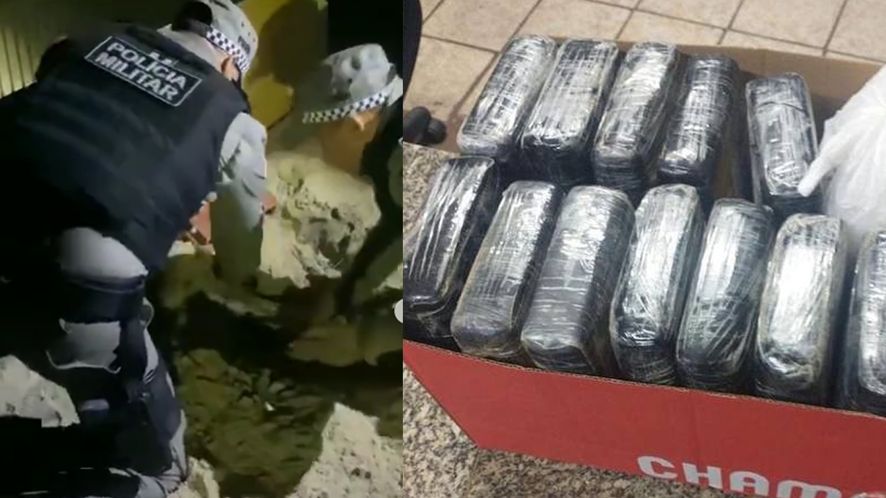 PM apreende 17 quilos de pasta base de cocaína em Areia Branca