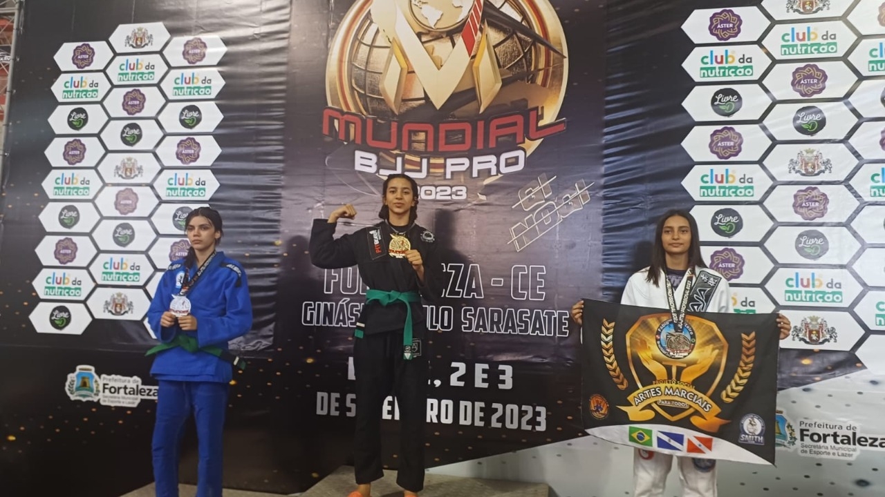 Mossoroense conquista bi-campeonato mundial de Jiu-jitsu aos 13 anos