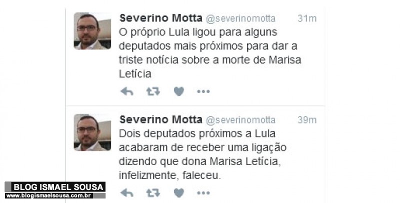 Lula teria telefonado para amigos informando sobre a morte de Marisa LetÃ­cia