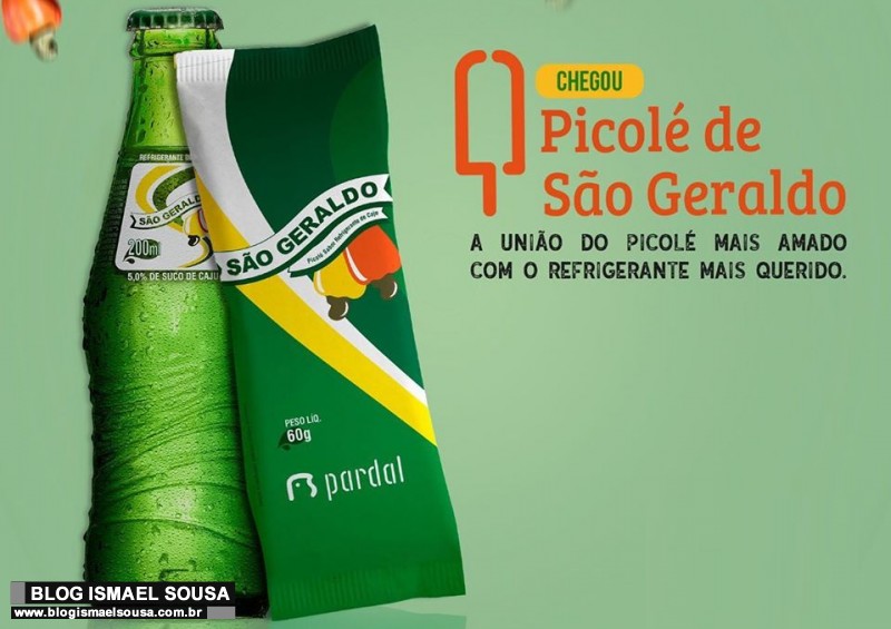 SÃ£o Geraldo lanÃ§a picolÃ© de cajuÃ­na
