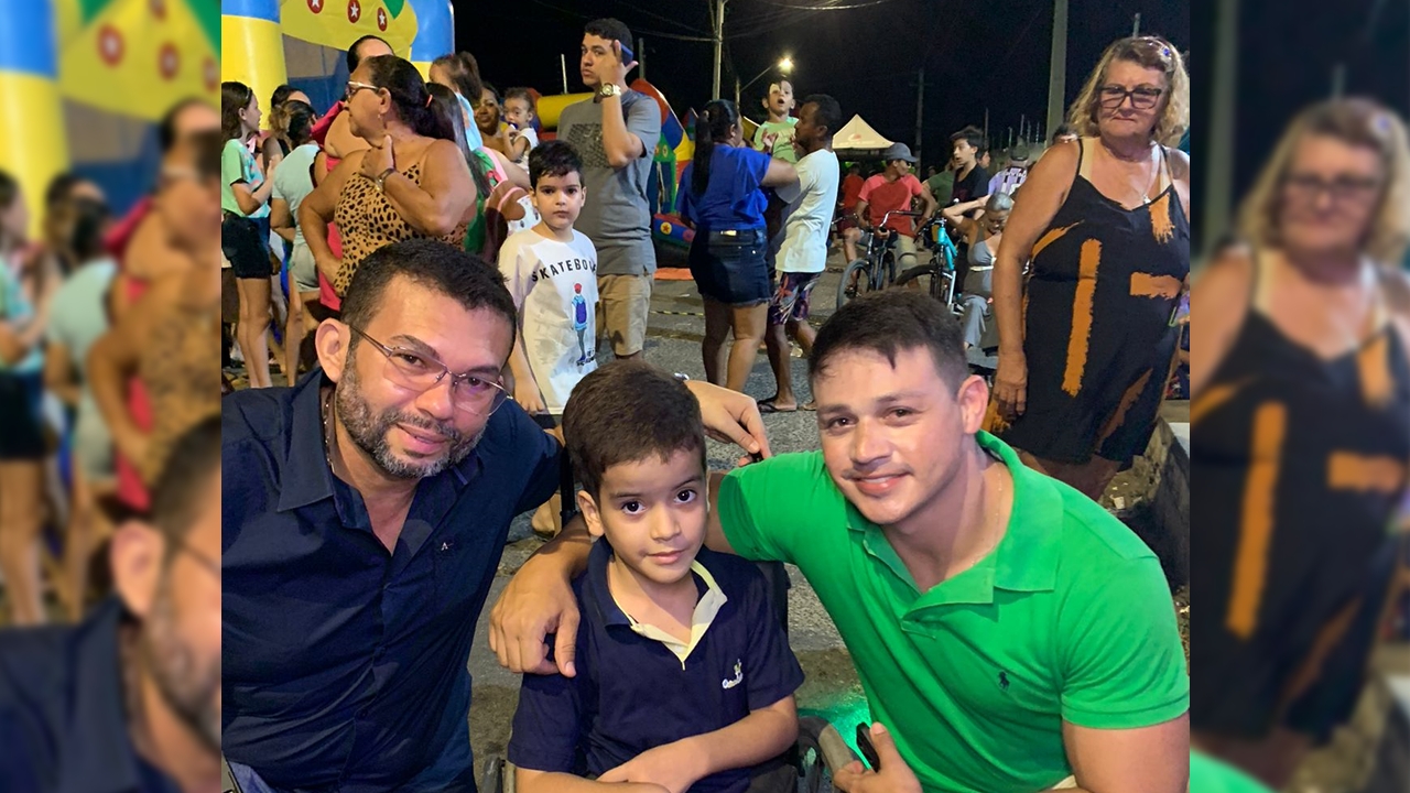 Cabo Dayvison e Geovani do Melão promovem grande festa das crianças no bairro Barrocas