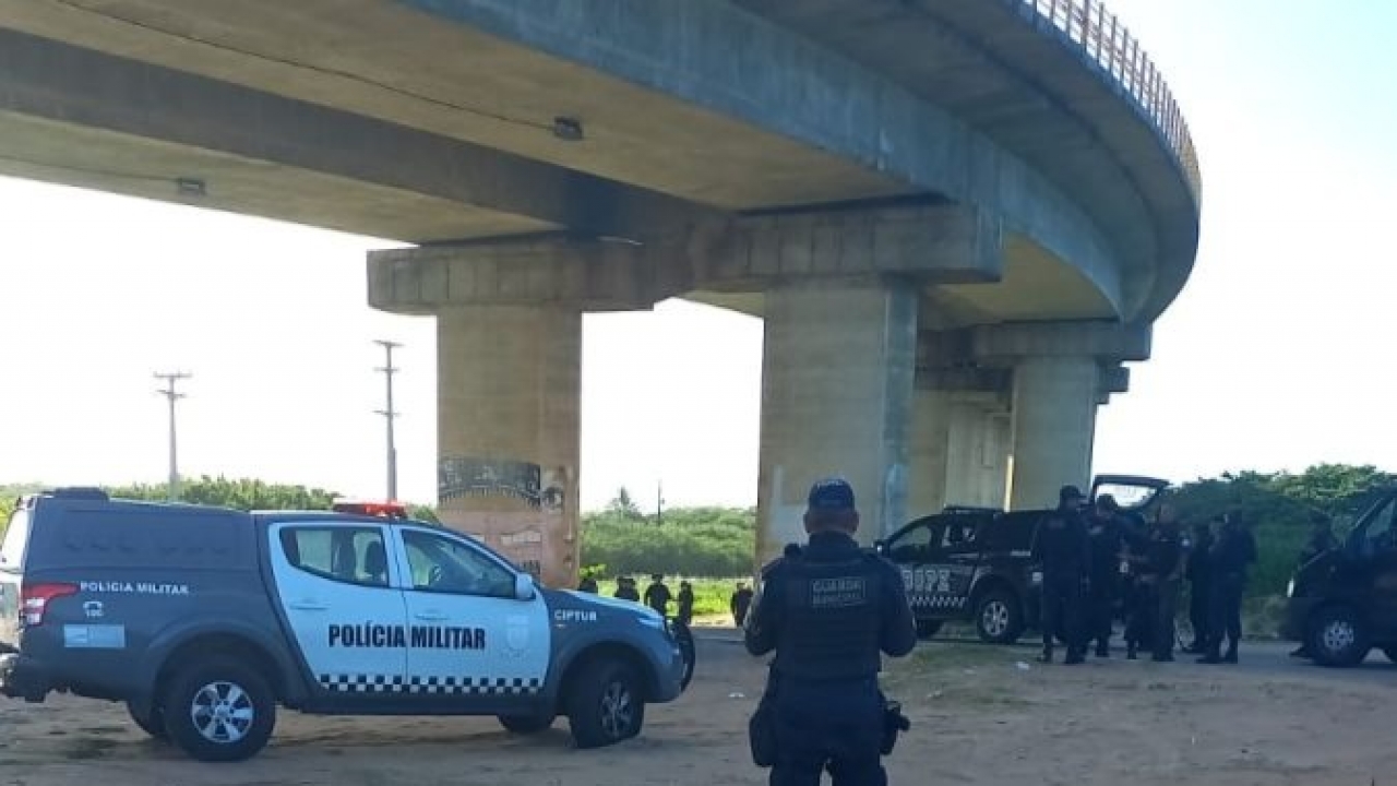 URGENTE: Artefato explosivo é encontrado em pilar da ponte Newton Navarro, em Natal