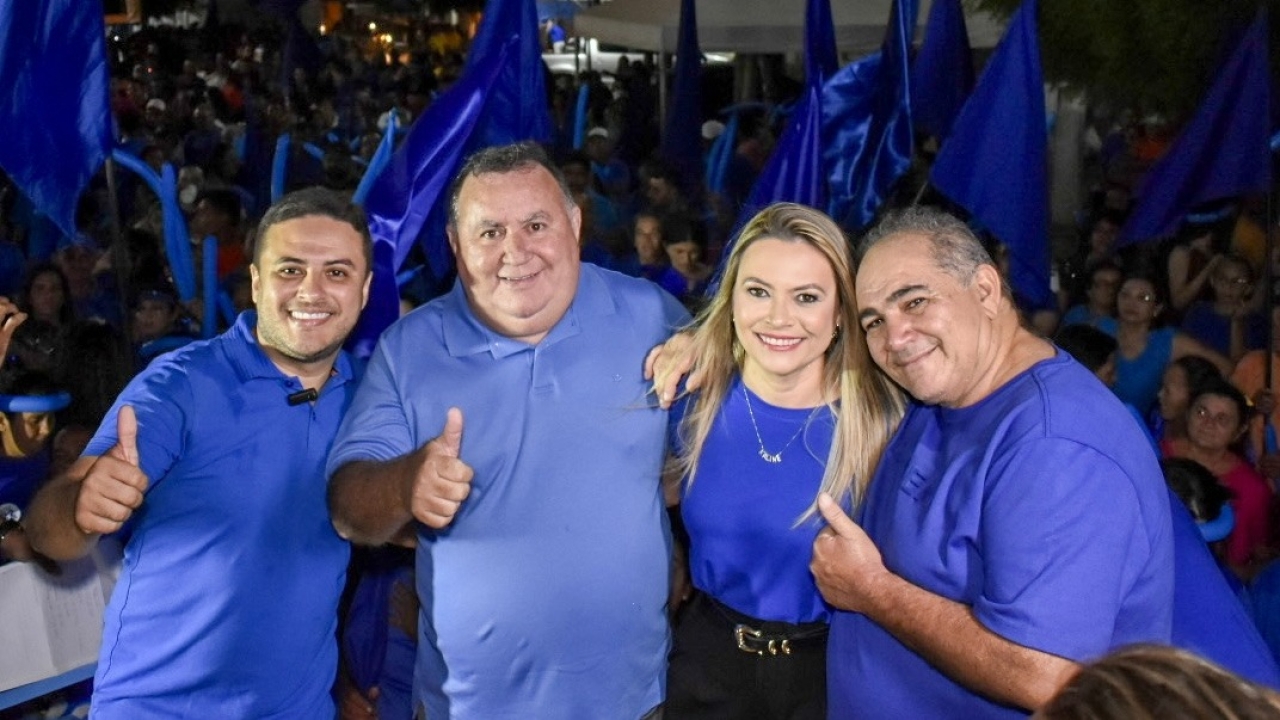 Acelera Azul ganha força em Grossos com grande comício e discurso de mudança