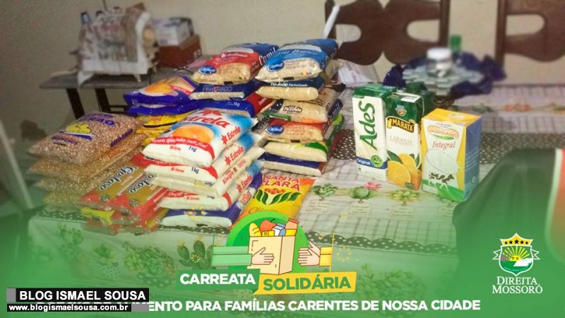 Apoiadores de Bolsonaro realizam campanha de arrecadaÃ§Ã£o de alimentos para famÃ­lias carentes de MossorÃ³