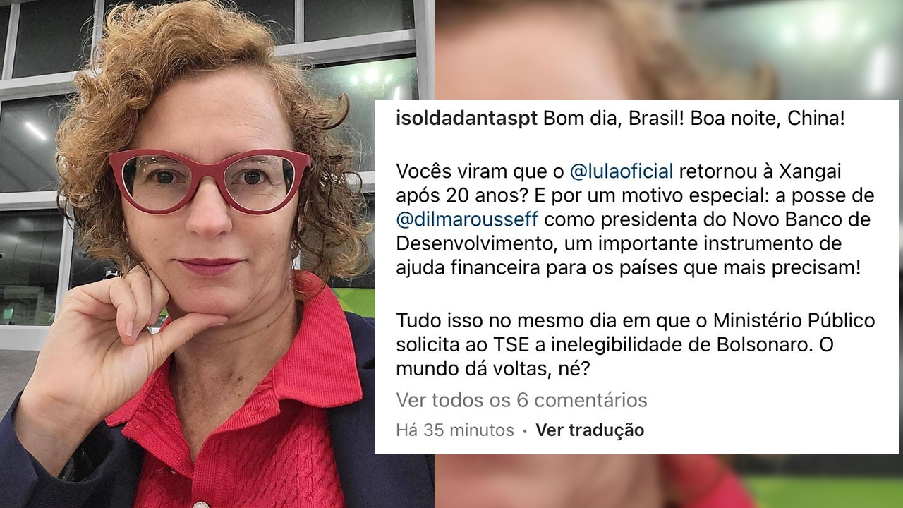Isolda no mundo da lua; deputada ignora caos no HRTM e fala sobre China, Dilma e Bolsonaro