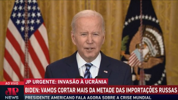 URGENTE: Biden fala na “maior sanção econômica já vista na história”