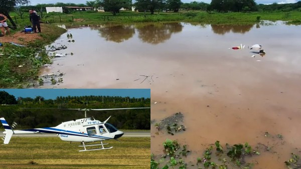 Helicóptero que caiu em Currais Novos seria reabastecido em Mossoró