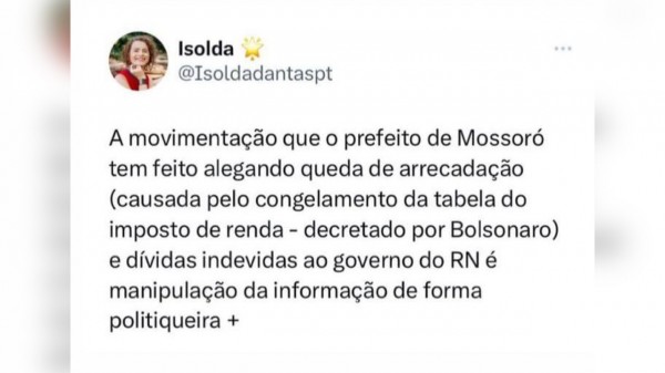 Estava faltando a pérola dela: Isolda Dantas