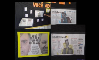 Mural de escola Ã© usado para propaganda polÃ­tica do PT em MossorÃ³