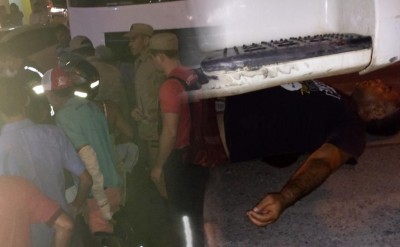 Milagre: ciclista sobrevive apÃ³s ser atropelado e arrastado por caminhÃ£o em MossorÃ³