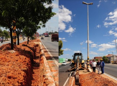 Avenida Presidente Dutra recebe nova fiaÃ§Ã£o e luminÃ¡rias