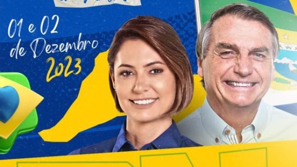 PL RN define agenda de Jair Bolsonaro e Michelle Bolsonaro em Natal