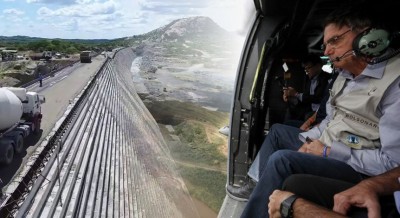 Bolsonaro vai sobrevoar canteiro de obras da Barragem de Oiticica