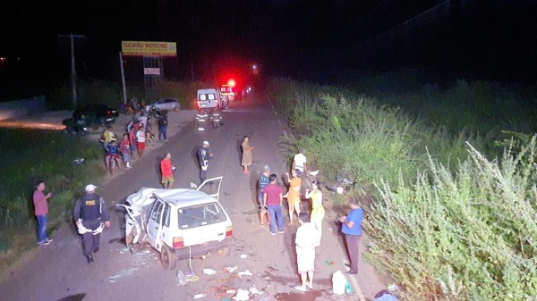 Grave acidente deixa mortos e feridos RN-015 na zona rural de Mossoró