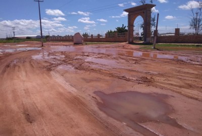 LamaÃ§al prejudica o acesso ao CemitÃ©rio Novo em MossorÃ³ 