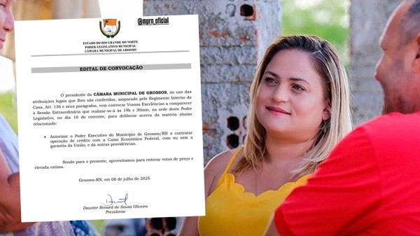 Prefeita de Grossos pede empréstimo milionário mesmo após alta arrecadação de royalties