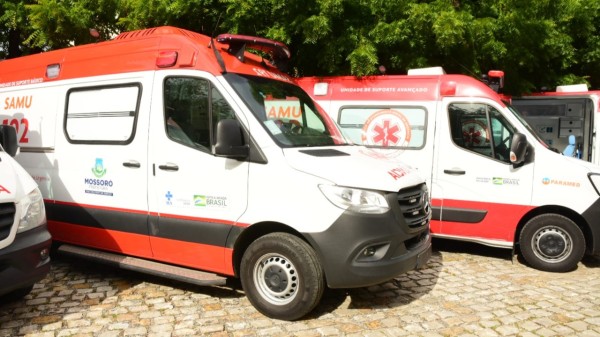 Ambulâncias do SAMU correm para atender vários acidentes de trânsito em Mossoró