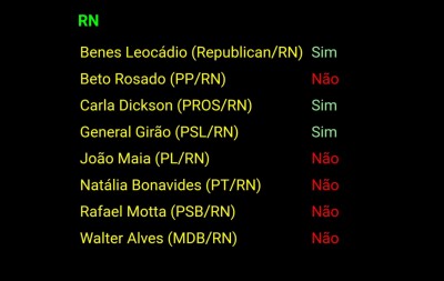 PEC do voto auditável é rejeitada na Câmara; Beto, João Maia, Rafael, Natalia e Walter votaram contra