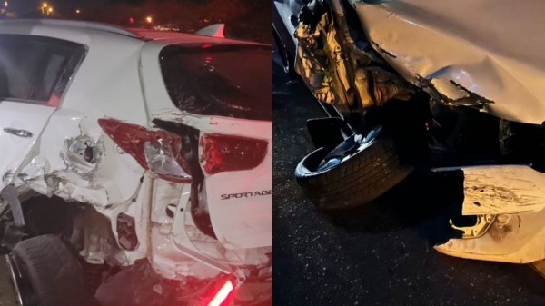 Motorista causa acidente na estrada de Tibau e tenta fugir do local
