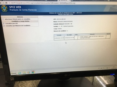 Sistema do TSE rejeita endereÃ§o do SÃ­tio CantÃ³polis de Rosalba Ciarlini (PP)