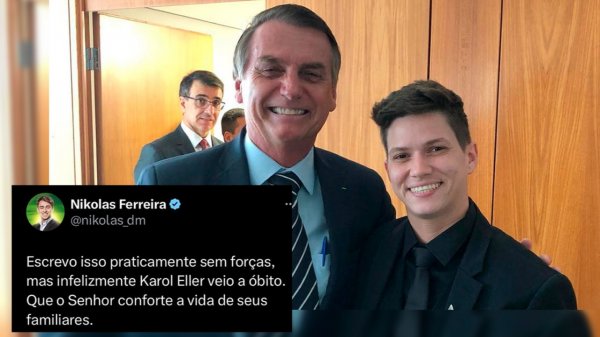 Nikolas Ferreira confirma morte da influencer de direita Karol Eller após mensagem suicida 