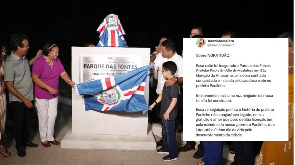 Prefeitura de São Gonçalo inaugura obra em homenagem a Paulinho e não convida familiares do ex-prefeito