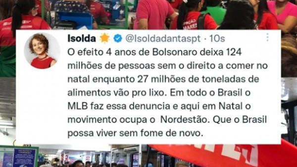 Isolda sai em defesa de invasão em supermercados 