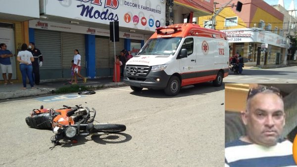 Acidente com vítima fatal no Centro de Mossoró