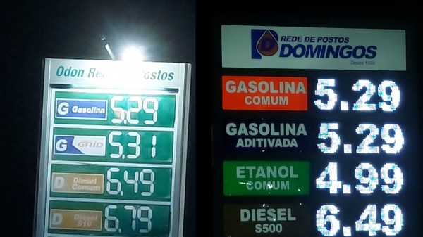 Desaumento dos combustíveis nos postos do RN
