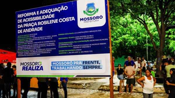 Prefeitura de Mossoró inicia reforma de Praça no Alto de São Manoel
