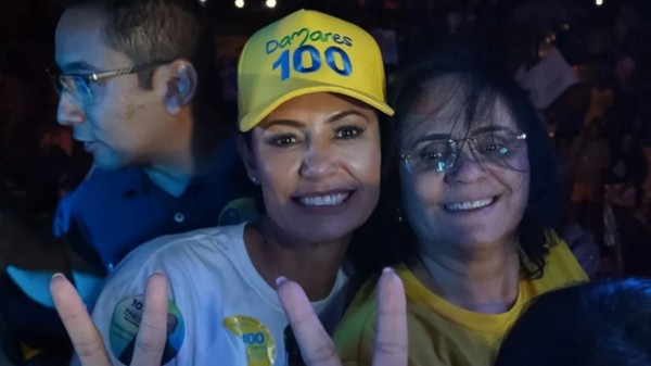 Michele Bolsonaro e Damares em Natal no sábado