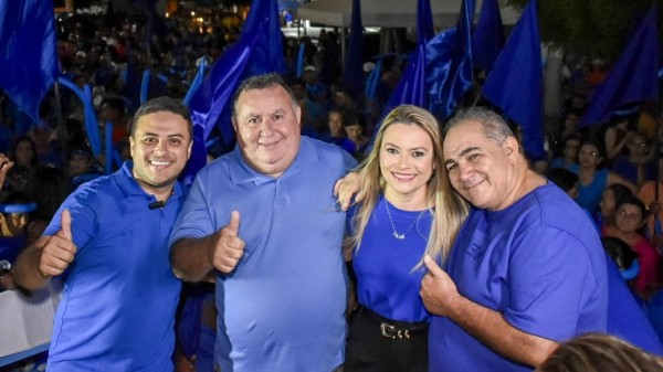 Acelera Azul ganha força em Grossos com grande comício e discurso de mudança