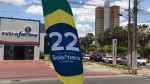 Vândalos estão destruindo ‘fly banners’ de Bolsonaro em Mossoró