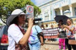 Servidores protestam contra a Reforma da PrevidÃªncia em frente Ã  Prefeitura de MossorÃ³