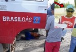 Gari morre em acidente envolvendo moto e caminhÃ£o do gÃ¡s em CaraÃºbas
