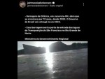 Bolsonaro posta imagens da sangria da Barragem de Oiticica: “O Governo do Brasil vai entregá-la em 2022”