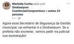 Sindiserpum ameaÃ§a acionar a justiÃ§a para pedir a exoneraÃ§Ã£o do secretÃ¡rio GirÃ£o
