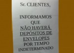 Clientes reclamam de falta de envelope para depÃ³sito em agÃªncias bancÃ¡rias