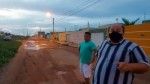 Vereador Gideon Ismaias fiscaliza ruas do conjunto Alto das Brisas durante as chuvas