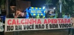 João Doria é recebido com faixa “Calcinha Aperta” no RN