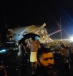 AviÃ£o com 191 passageiros se parte em dois durante aterrissagem na Ãndia