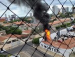 IncÃªndio atinge garagem da Montec no Nova BetÃ¢nia