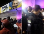 Em Natal, manifestantes sÃ£o presos pichando sede do partido de Bolsonaro
