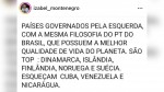 Piada: Ex-vereadora compara filosofia do PT com governos da Dinamarca, Suécia e Finlândia