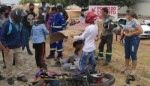 ColisÃ£o envolvendo duas motos deixa trÃªs feridos no SumarÃ©