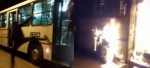 Criminosos incendeiam Ã´nibus e filmam desespero de passageiros na Grande Natal